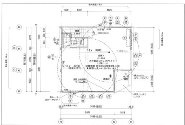 横浜市中区長者町９丁目の店舗事務所の間取り