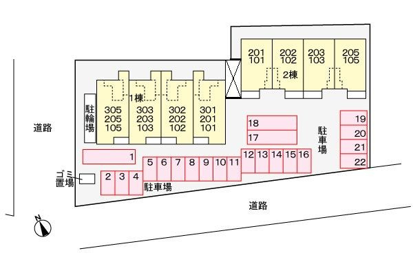 リーフⅠ　　刈谷市近郊の賃貸ならクラスホーム刈谷店の駐車場