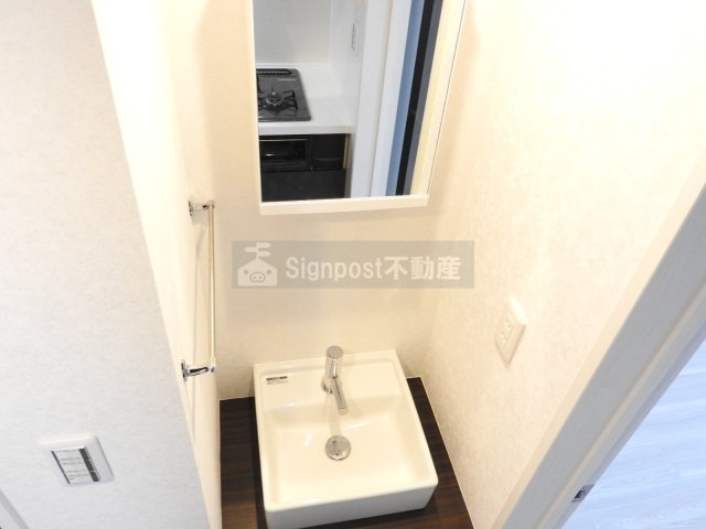 Signpost西時津の洗面所