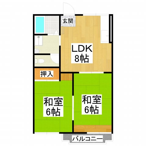 【間取り】 | 上野ハイツ