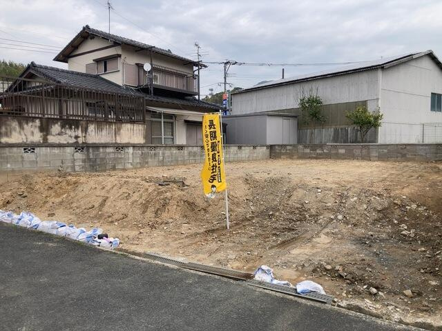 北九州市八幡西区上上津役２丁目の新築一戸建の前面道路含む現地写真|（1号棟） 
