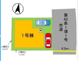 早良区田村5丁目6期の区画図