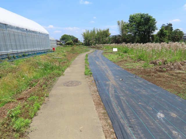 川越市笠幡売地の前面道路含む現地写真