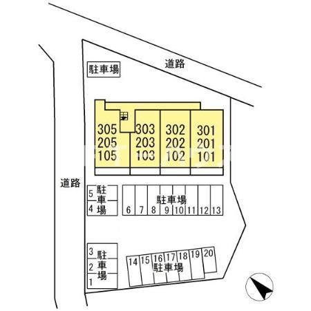 フジヴェール 七番館の区画図