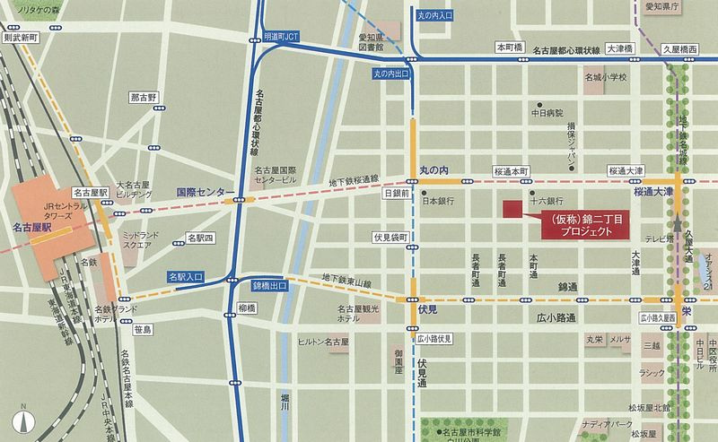 ＯＲＥ錦二丁目ビルの地図