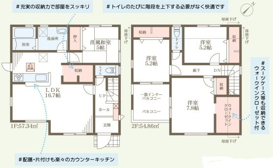 リーブルガーデン堺市東区高松5期の間取り