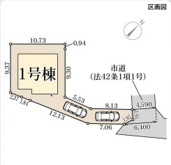 リーブルガーデン堺市東区高松5期の区画図