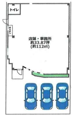 羽曳野市西浦　貸店舗の間取り
