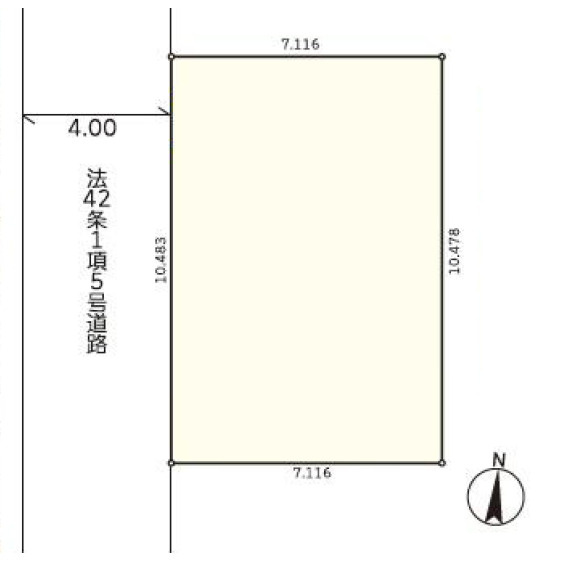 練馬区田柄3丁目　快適×便利　光が丘エリア　限定1棟の区画図