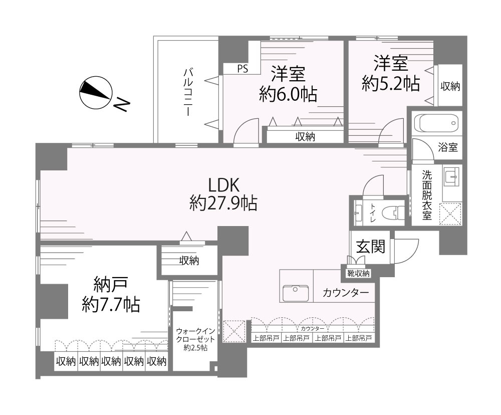 ★仲介手数料半額★Park Court Geo Nagatacho （新規フルリノベーション済み）