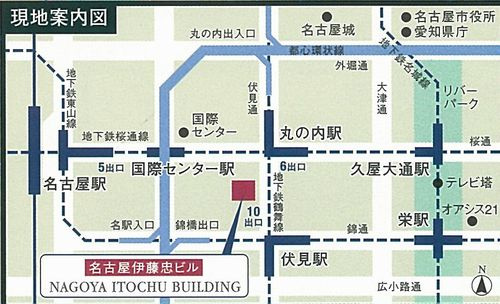 名古屋伊藤忠ビルの地図