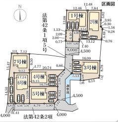 リーブルガーデン奈良市平松4丁目5期の区画図
