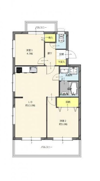 【間取り】 | エメラルドマンション和白駅前☆仲介手数料半額☆
