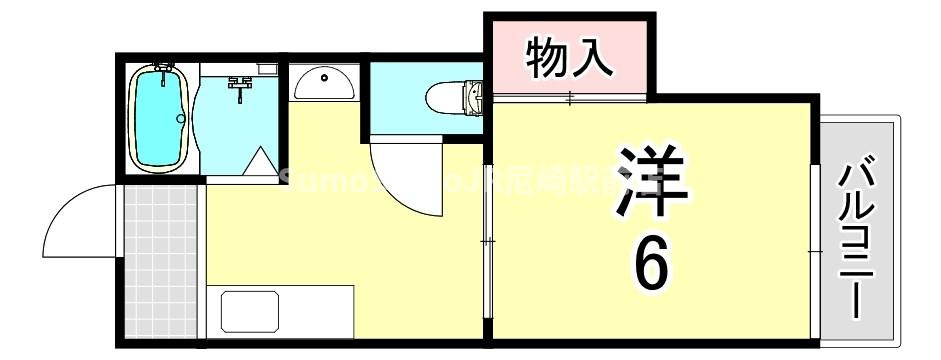 ハイツ南苑荘Ⅲの間取り