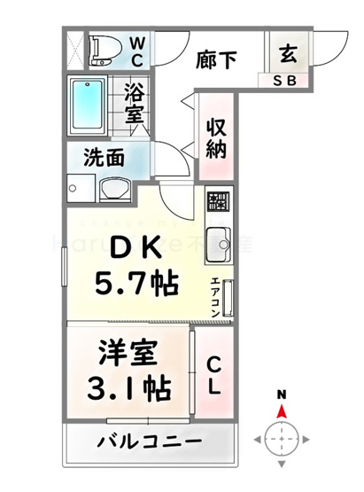 【間取り】 | ベネフィス観音【名古屋市賃貸・ネット無料】