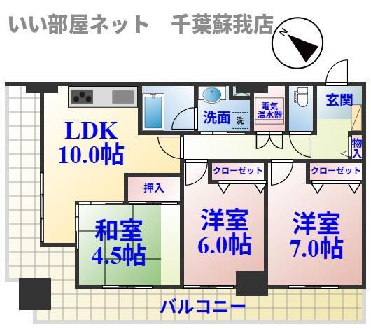 オーシャンビュー壱番館の間取り|ひと味違う？不動産屋のイメージを変えたい！『いい部屋ネット千葉蘇我店』へ是非お越しください♪