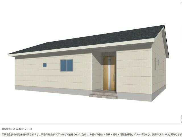 宗像市日の里３丁目の新築一戸建の外観パース| 