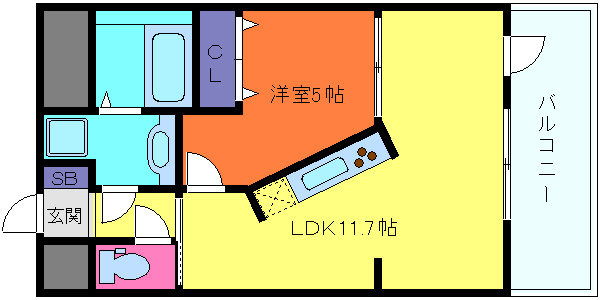新神戸Ｖｉｔａの間取り