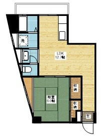 横内マンションの間取り