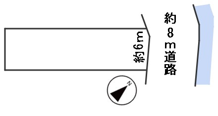 ５７８１０　岐阜市椿洞土地の区画図