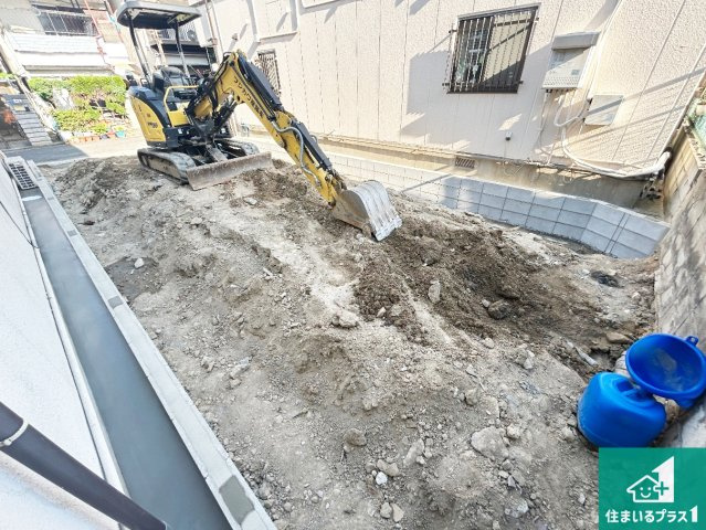 大阪市東住吉区住道矢田　第23期　新築一戸建ての外観|周辺は落ち着いた街並みの住宅地！子育てがしやすい住環境です！まだ未完成ですが、現地でしかわからない事もございます。是非一度ご覧ください。
