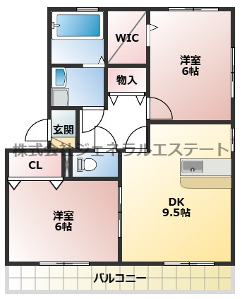 フォンテーヌ　ブローの間取り