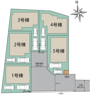 新座市栄2丁目　新築一戸建　西武池袋線　大泉学園の区画図