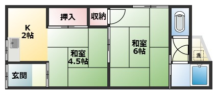 出雲町アパートの間取り