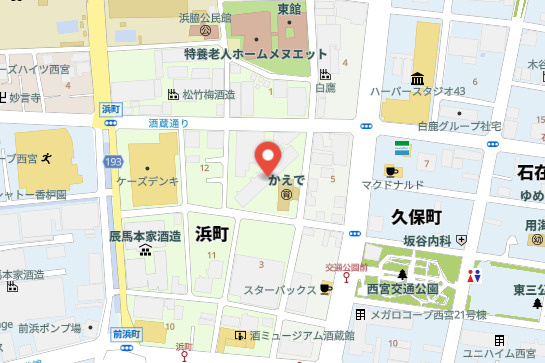 クレアフォート西宮・酒蔵通りの地図