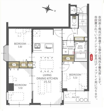 アルバ泉パークの間取り