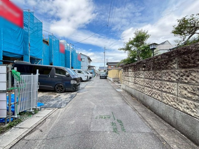 タマタウン　大垣市世安町（大垣南小）全3区画分譲の前面道路含む現地写真|「現地（2026年6月8日）撮影」　
■前面道路　
■ヤマダ不動産　株式会社リライフ