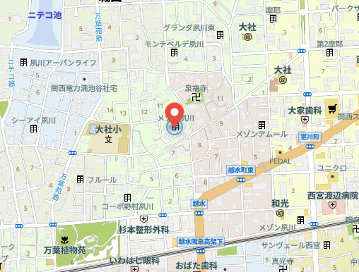 メゾン夙川の地図