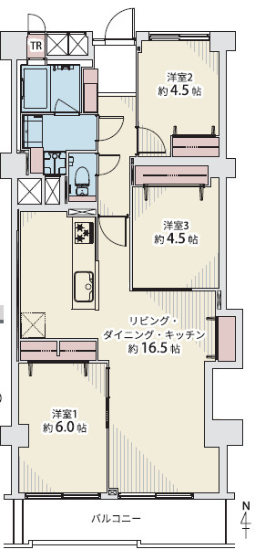 西宮ハウスの間取り