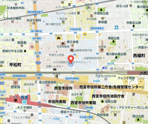 ワコーレ西宮けやき通りの地図