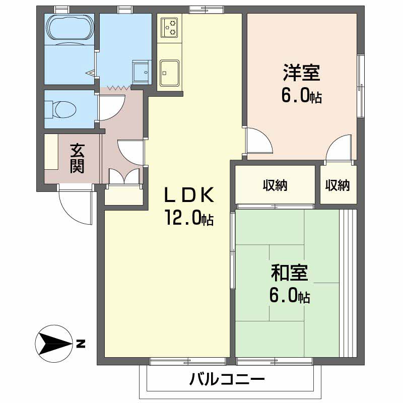 神田縄ハイツ D棟の間取り