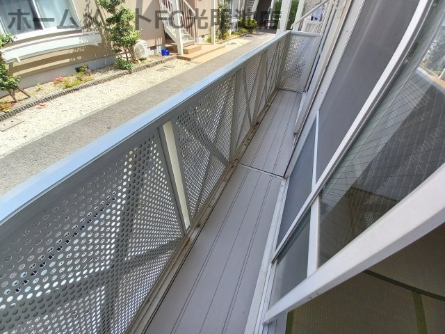 USハーモニーB棟のバルコニー