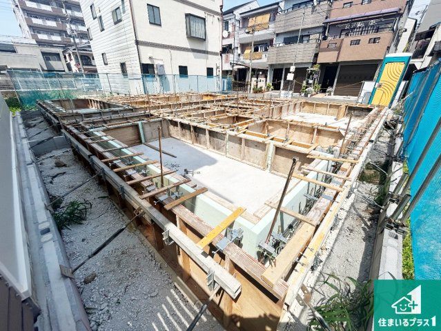 大阪市平野区西脇　第1期　新築一戸建ての外観|周辺は落ち着いた街並みの住宅地！子育てがしやすい住環境です！まだ未完成ですが、現地でしかわからない事もございます。是非一度ご覧ください。
