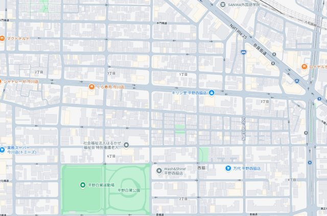大阪市平野区西脇　第1期　新築一戸建ての地図