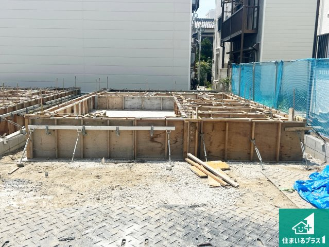 大阪市平野区西脇　第1期　新築一戸建ての外観|周辺は落ち着いた街並みの住宅地！子育てがしやすい住環境です！まだ未完成ですが、現地でしかわからない事もございます。是非一度ご覧ください。