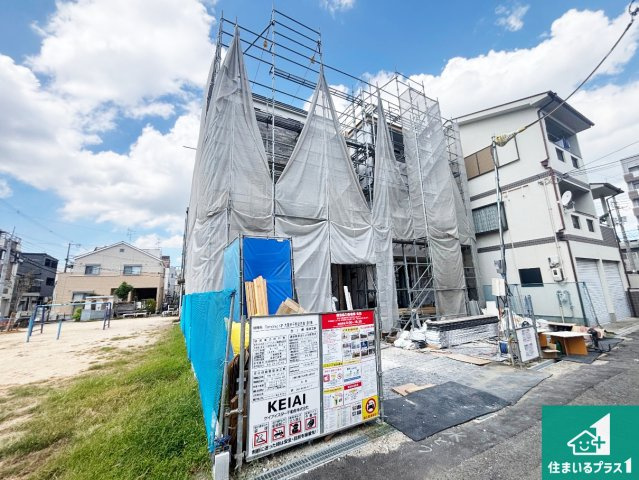 大阪市平野区西脇　第1期　新築一戸建ての外観|現在建築中！落ち着いた街並みで新生活を始めることが出来そう！周辺の物件も併せてご紹介させて頂きます！