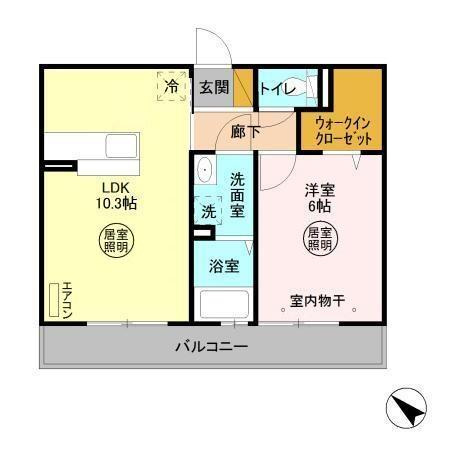 【間取り】 | ベイサイドテラス　ＡＮＮＥＸ　Ｂ