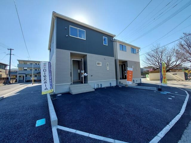久留米市宮ノ陣５丁目の新築一戸建の前面道路含む現地写真| 