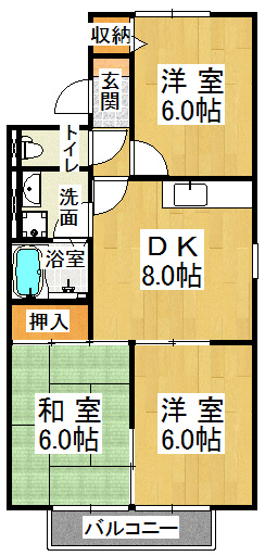 プリシェール西明石の間取り