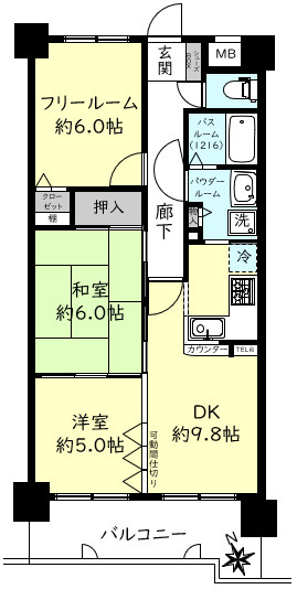プレステージ明石西の間取り