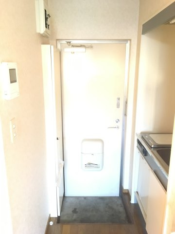 日進飯能マンションの玄関