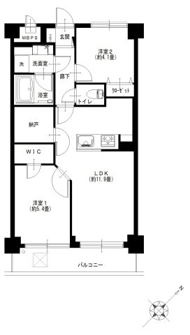 キャニオンビュー成増の間取り|キャニオンビュー成増：南東向き！全居室収納が付いた収納豊富な２ＬＤＫリノベーション物件はフラット３５利用可能となっております！