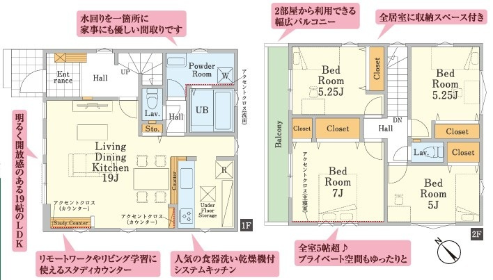 新座市栄2丁目　新築一戸建　の間取り