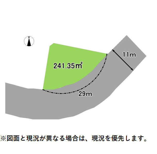 売土地　三島市光ヶ丘の土地図|土地図です。