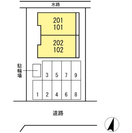 ウッドソレルやまがの区画図