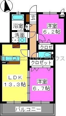 レジデンス・グリンダの間取り